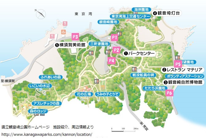 観音崎公園駐車場マップ
